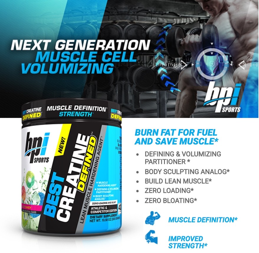 BPI SPORTS BEST CREATINE DEFINED 40 PORTIONER 