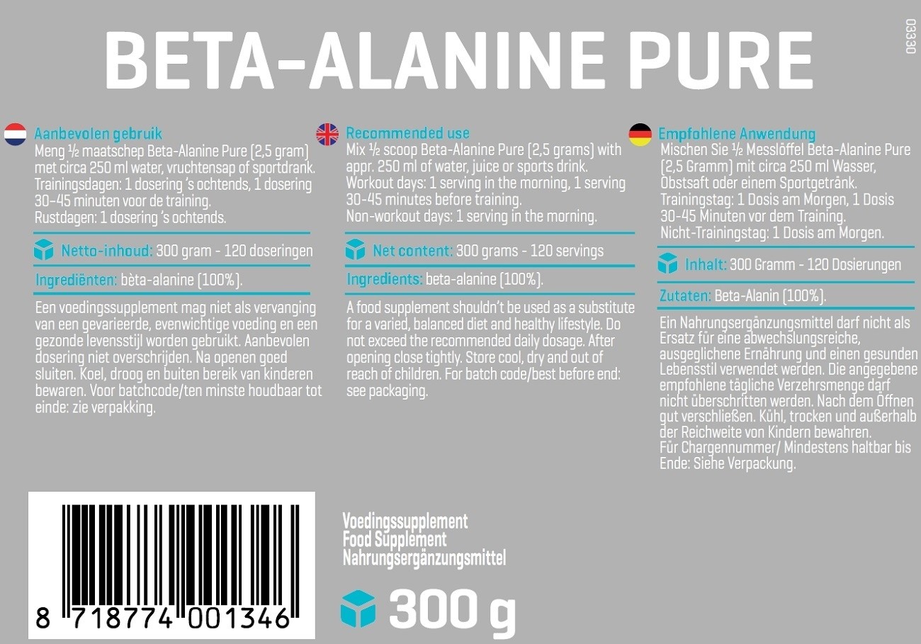 BODY & FIT BETA ALANINE PURE 300 g 