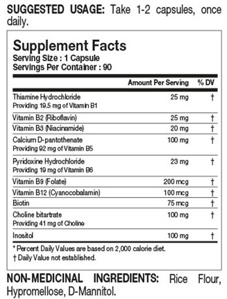 TESTED NUTRITION B-COMPLEX 90 stk 