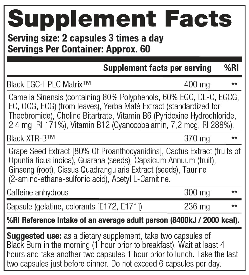 STACKER2 BLACK BURN 120 stk