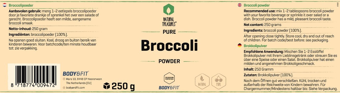 BODY & FIT PURE BROCCOLI POWDER 250 g 