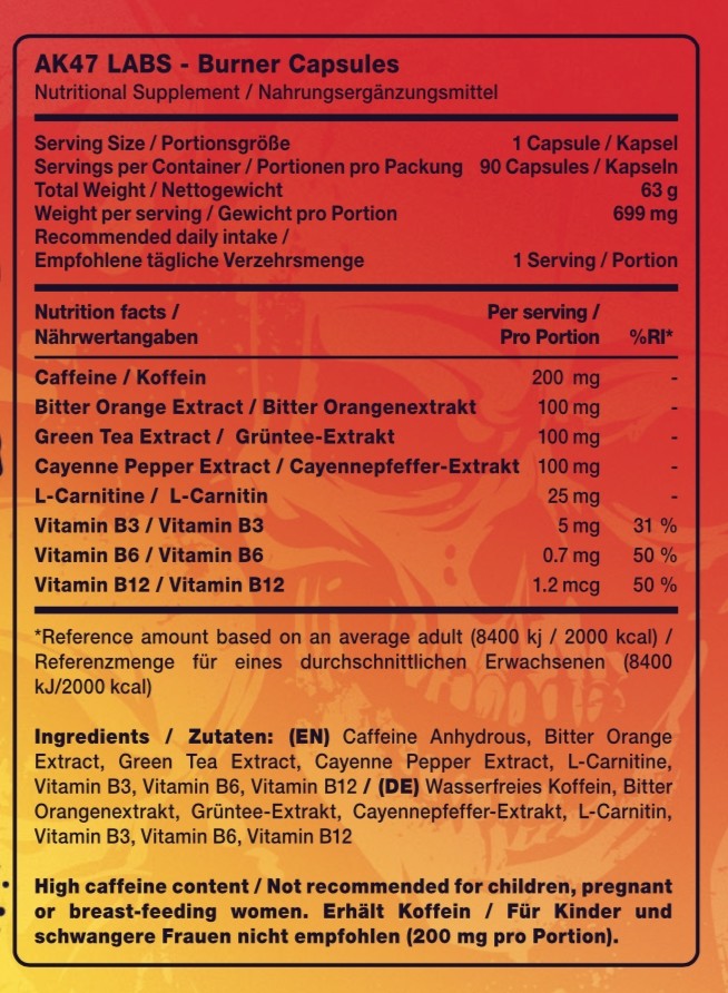 A₭-47 LABS BURNER 90 stk 