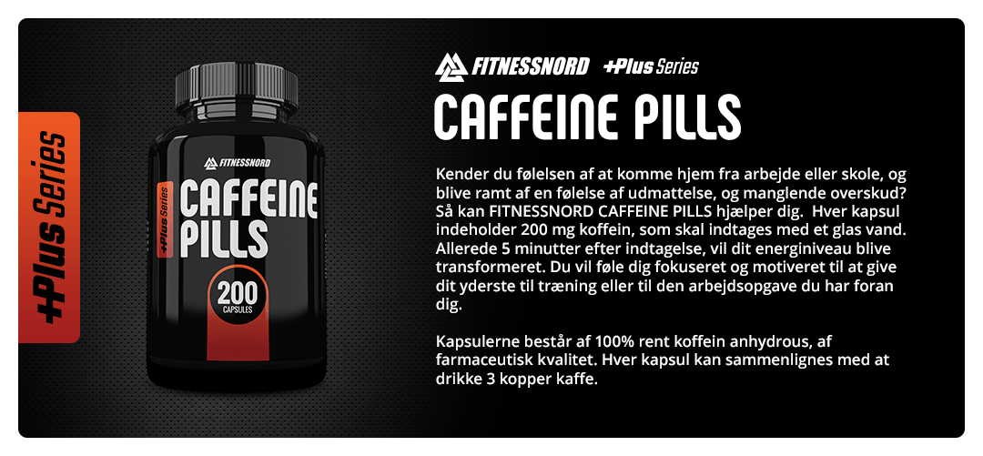 FITNESSNORD KOFFEINPILLER 200 mg 200 stk 