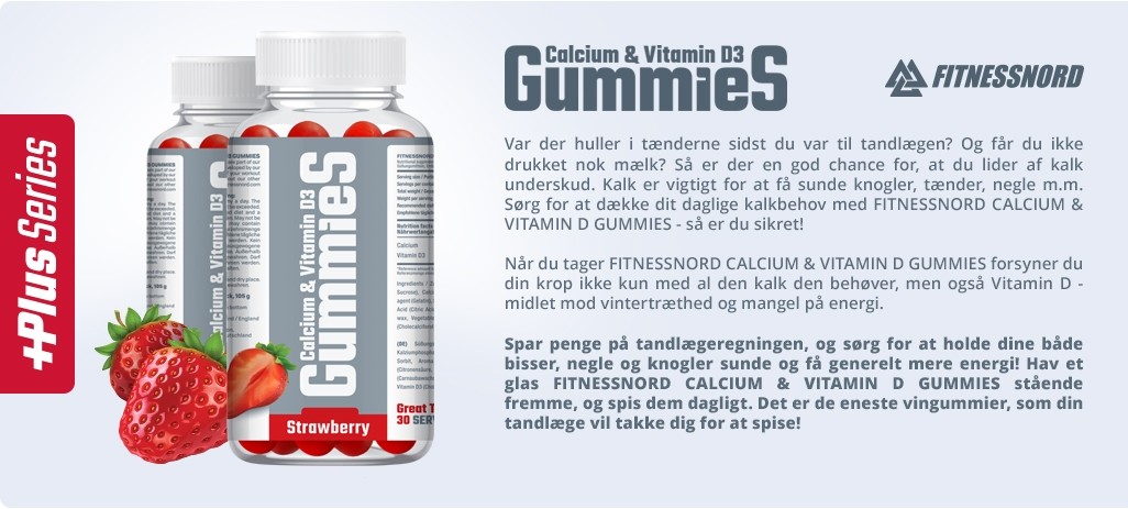 FITNESSNORD CALCIUM & VITAMIN D3 GUMMIES 30 stk 