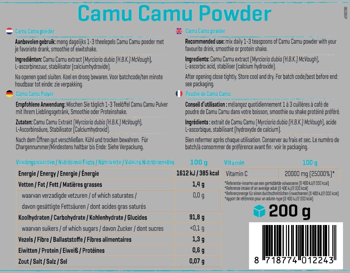 BODY & FIT PURE CAMU CAMU POWDER 200 g 