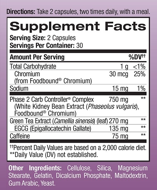 NATROL CARB INTERCEPT 3 60 stk 