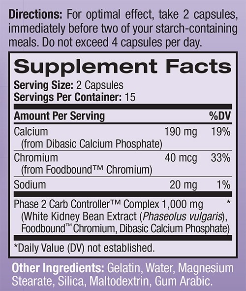 NATROL WHITE KIDNEY BEAN CARB INTERCEPT 120 stk 