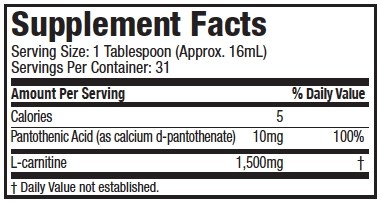 MUSCLETECH ESSENTIAL SERIES PLATINUM 100% L-CARNITINE 1500 473 ml 