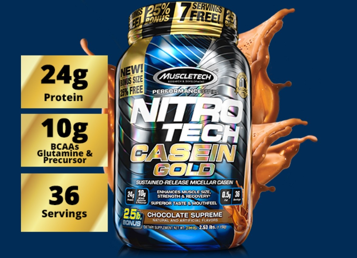 MUSCLETECH PERFORMANCE SERIES NITRO-TECH CASEIN GOLD 1152 g 