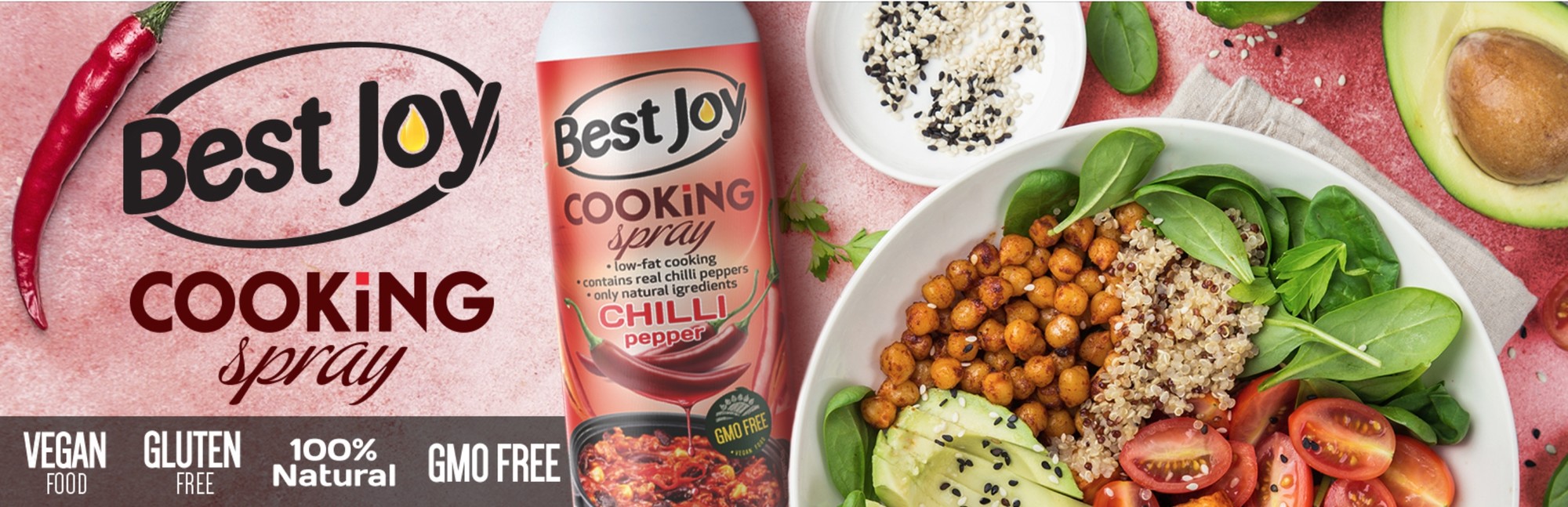 BEST JOY COOKING SPRAY CHILLI PEPPER 250 ml 