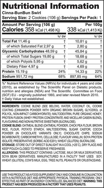 MADNESS NUTRITION COOKIE MADNESS 12 x 2 x 50 g 