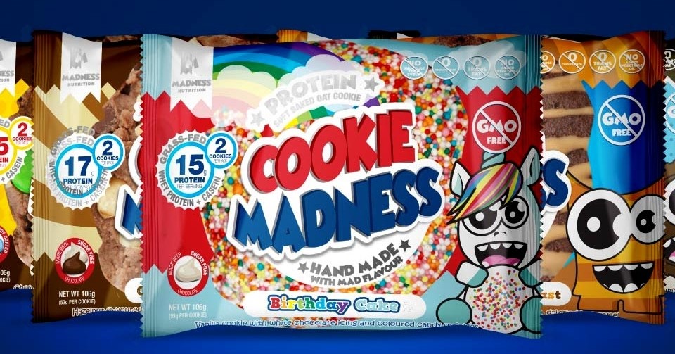 MADNESS NUTRITION COOKIE MADNESS 12 x 2 x 50 g 