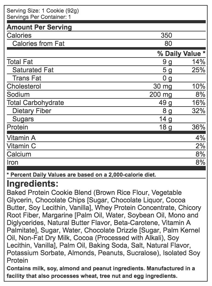 MUSCLETECH PROTEIN COOKIE 92 g 