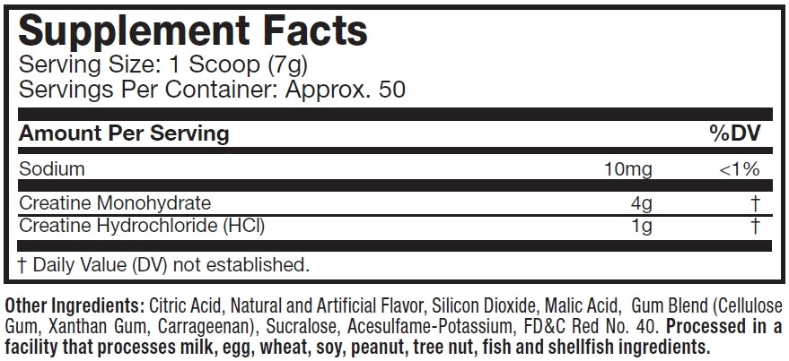 MUSCLETECH CREACORE 50 PORTIONER