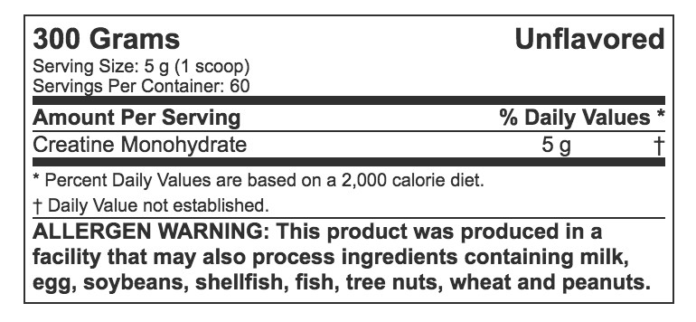 MUSCLEPHARM CREATINE, 300 gram