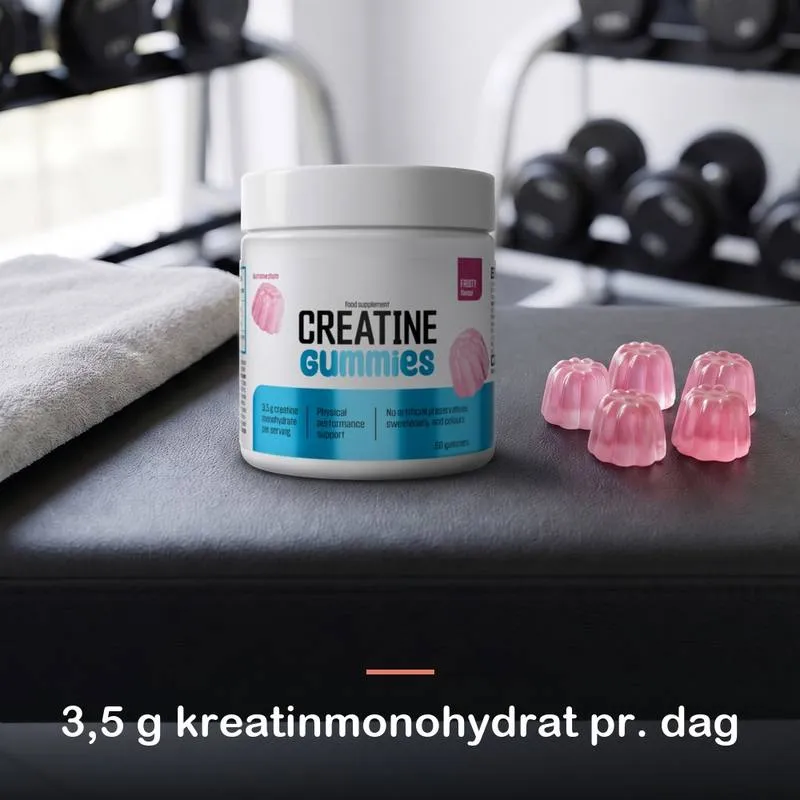 Creatine Gummies (60 stk.) - Fruity: 3,5 g kreatinmonohydrat pr. dag