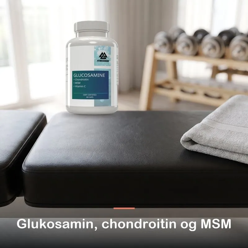 Fitnessnord Glukosamin, MSM og chondroitin (90 kapsler): glukosamin, chondroitin og MSM