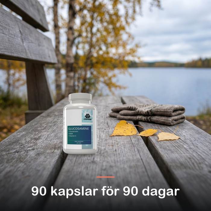 Fitnessnord Glukosamin, MSM och kondroitin (90 kapslar): 90 kapslar f&ouml;r 90 dagar