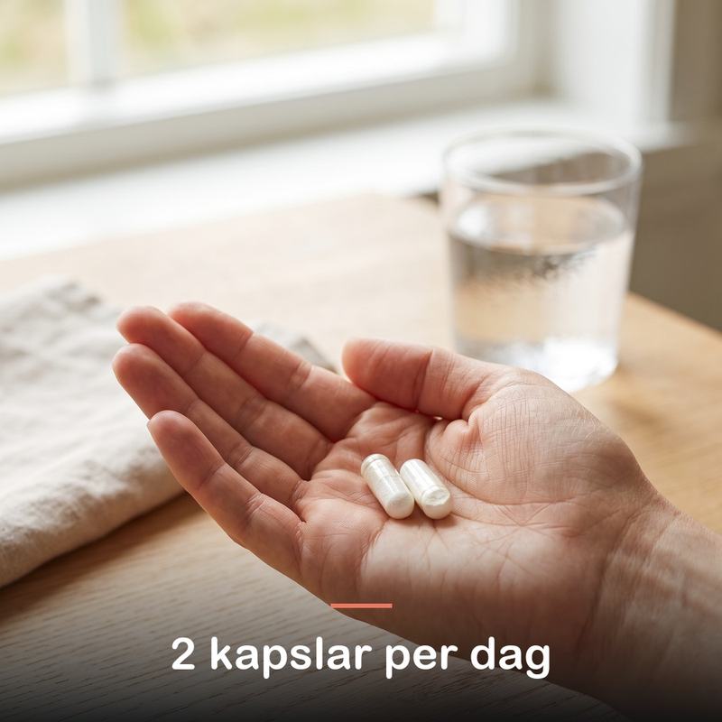 Fitnessnord ZMA (90 kapslar): 2 kapslar per dag