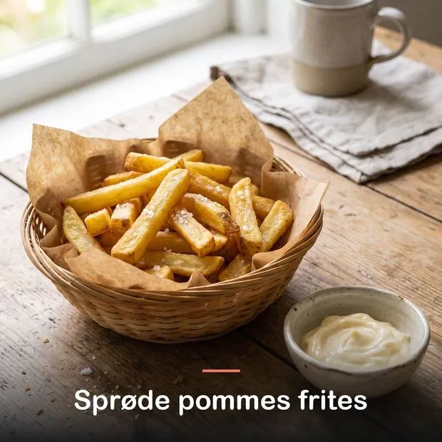 Oksetalg (250 g): sprøde pommes frites