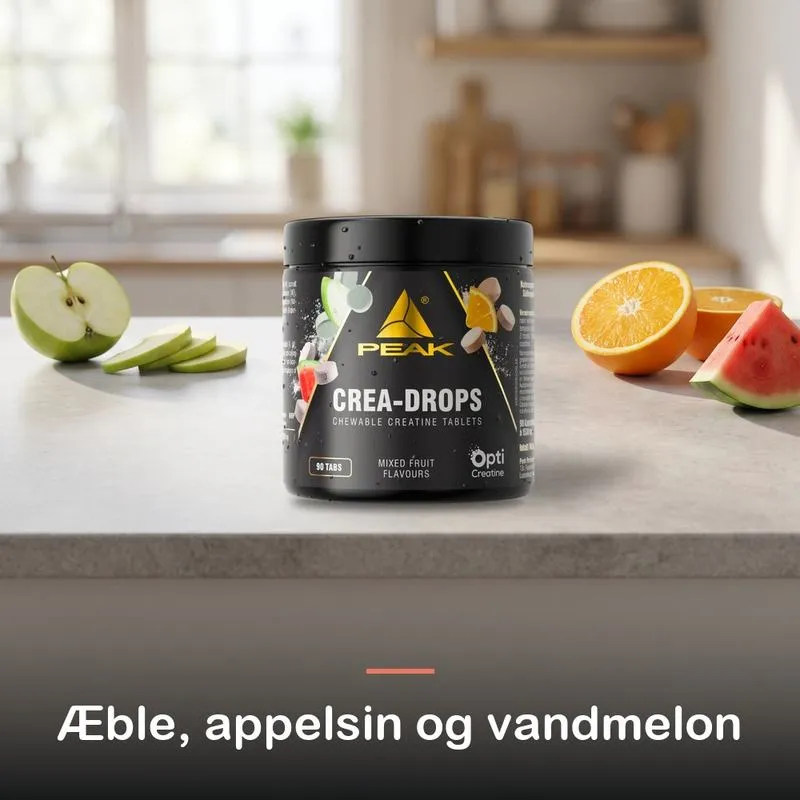 Peak Crea-Drops: &aelig;ble, appelsin og vandmelon