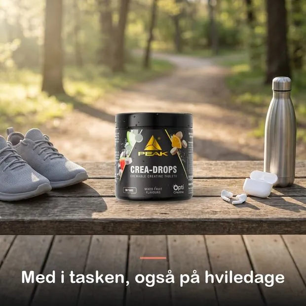 Peak Crea-Drops: med i tasken, ogs&aring; p&aring; hviledage