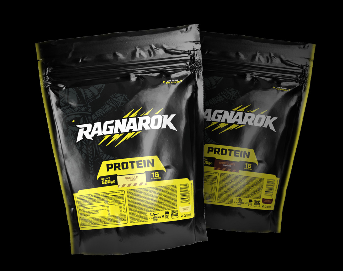 Ragnarok Protein 500 g i vanilj och choklad