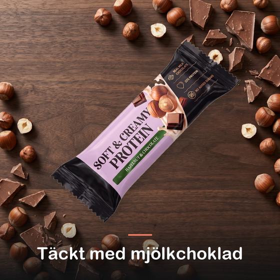 Soft & Creamy Proteinbar (1 x 45 g): täckt med mjölkchoklad