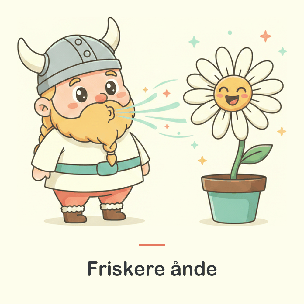 Illustration: friskere ånde efter brug af tungeskraberen
