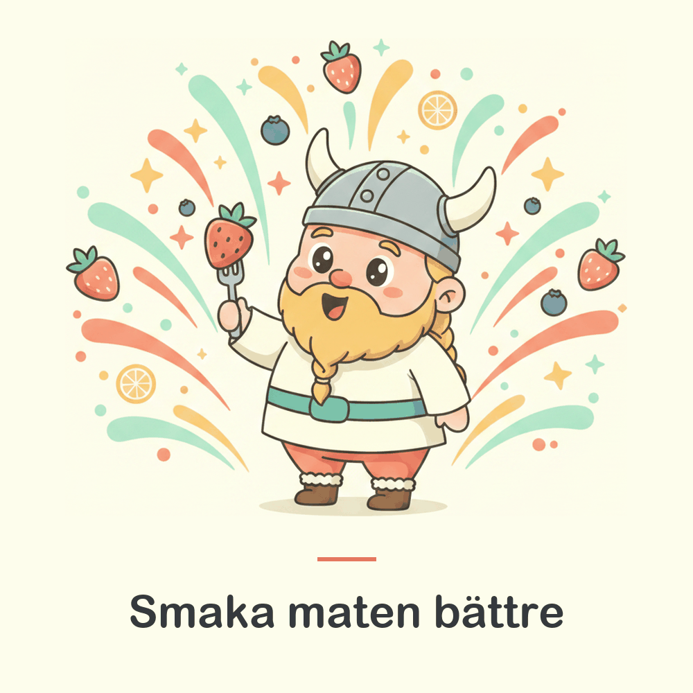Illustration: maten smakar bättre med en ren tunga