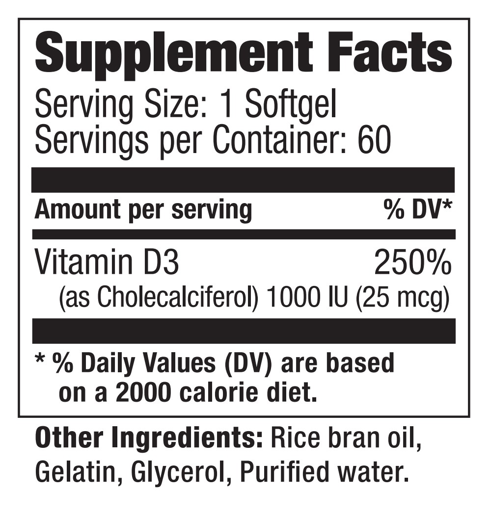 ULTIMATE NUTRITION VITAMIN D 60 stk 