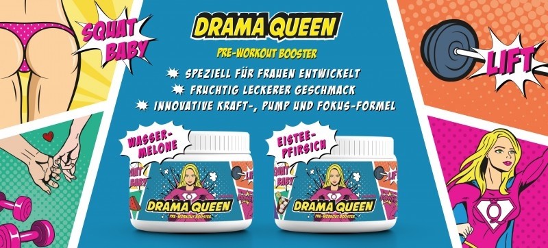 GYMQUEEN DRAMA QUEEN 20 PORTIONER 