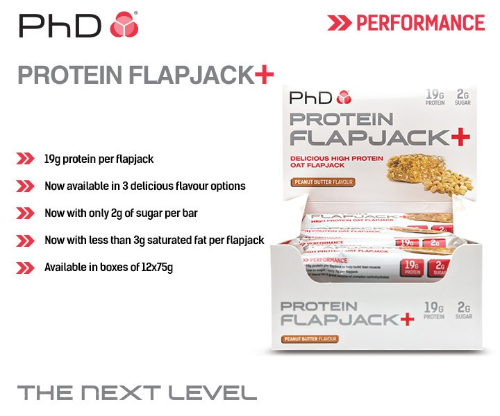 PHD PROTEIN FLAPJACK+ 12 x 75 g 