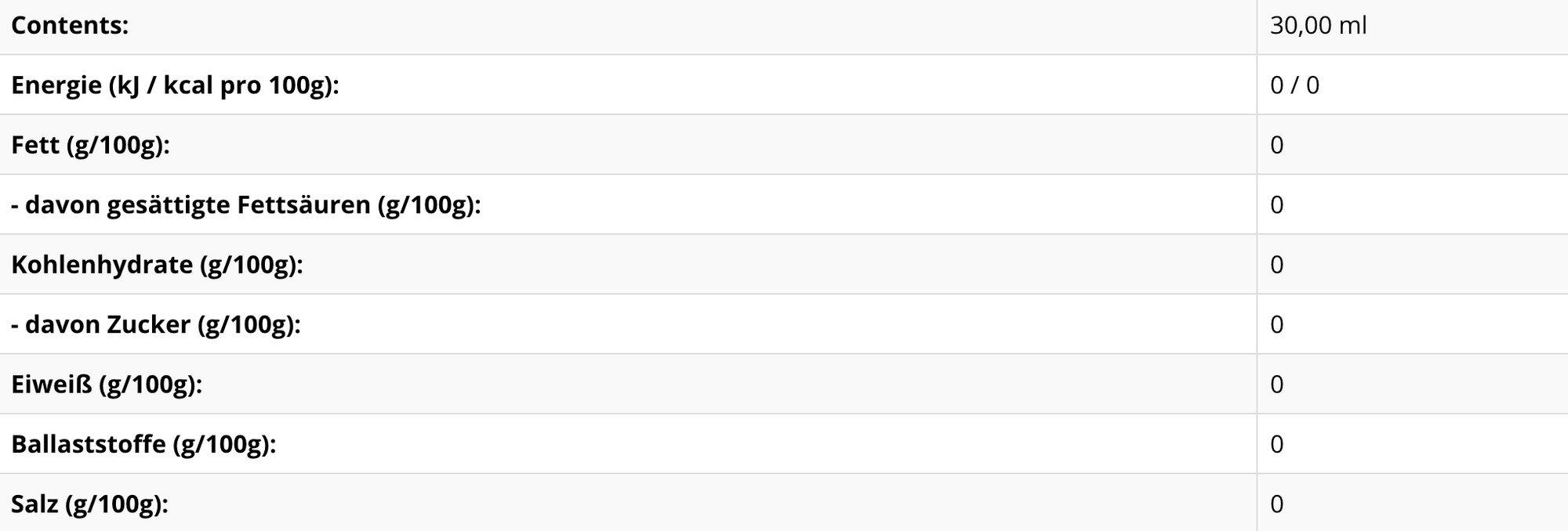 NUTRIFUL FLAVOR DROPS 30 ml 