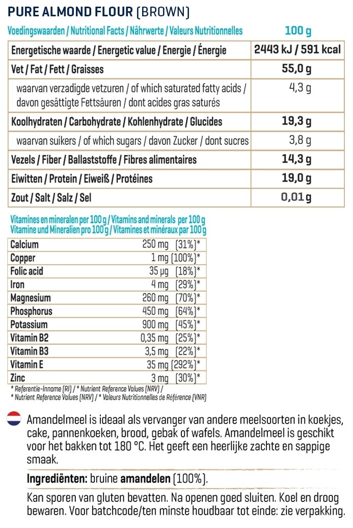 BODY & FIT ALMOND FLOUR 500 g 