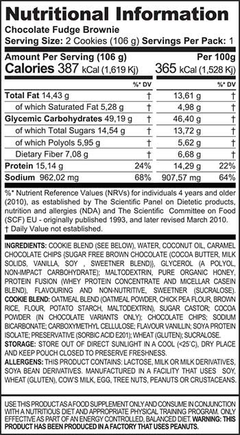MADNESS NUTRITION COOKIE MADNESS 12 x 2 x 50 g 
