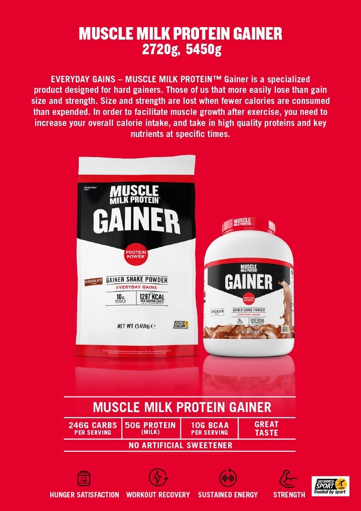 CYTOSPORT MUSCLE MILK PROTEIN GAINER 2720 g 