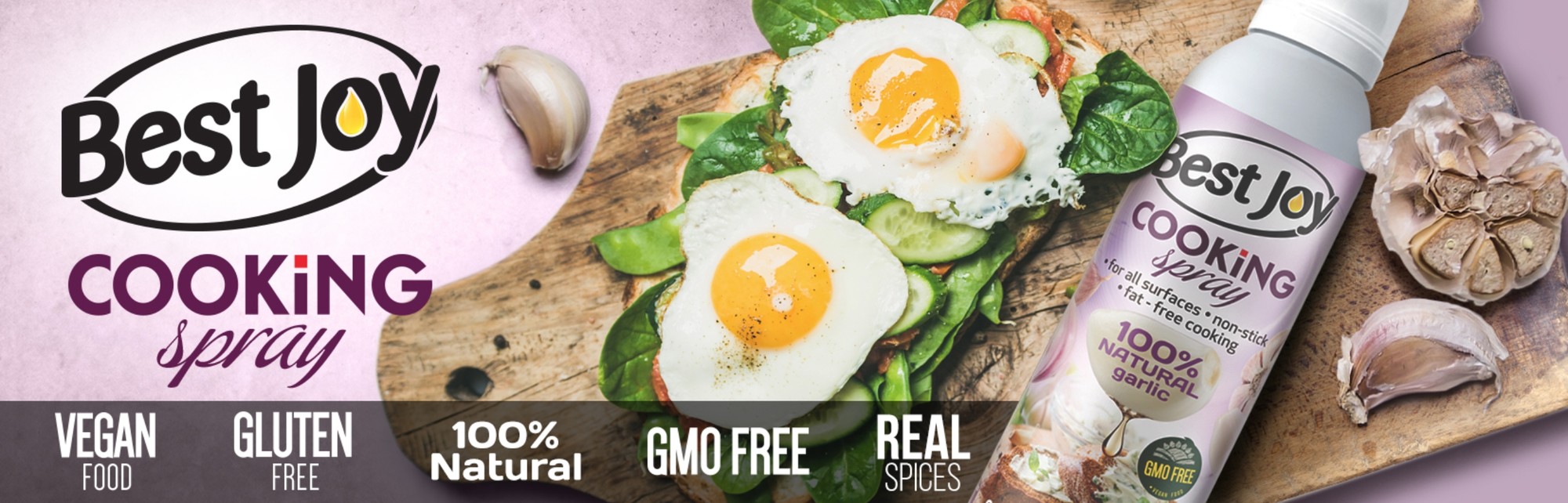 BEST JOY COOKING SPRAY 100 % GARLIC 250 ml 