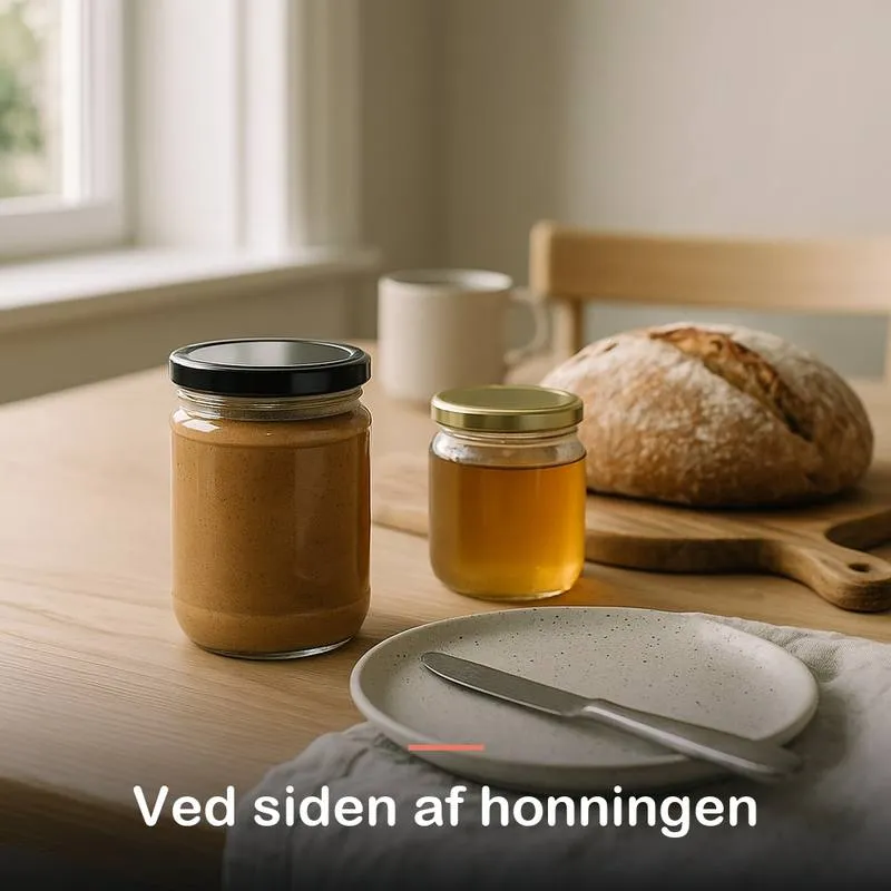 Mandelsm&oslash;r, &oslash;kologisk (340 g): ved siden af honningen