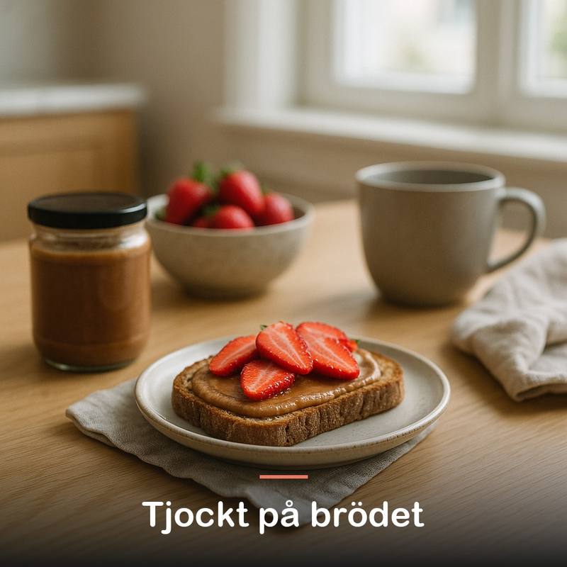 Mandelsmör, ekologiskt (340 g): tjockt på brödet