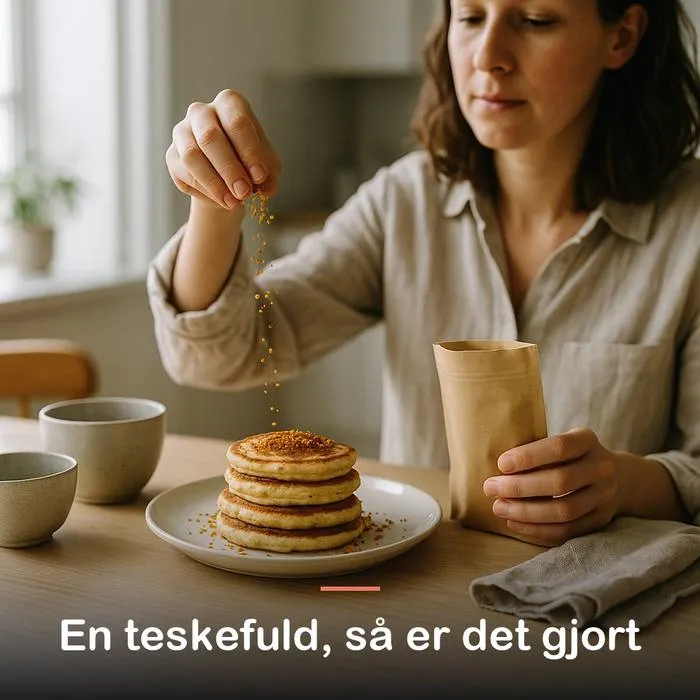 Bipollen, &oslash;kologisk (100 g): en teskefuld, s&aring; er det gjort