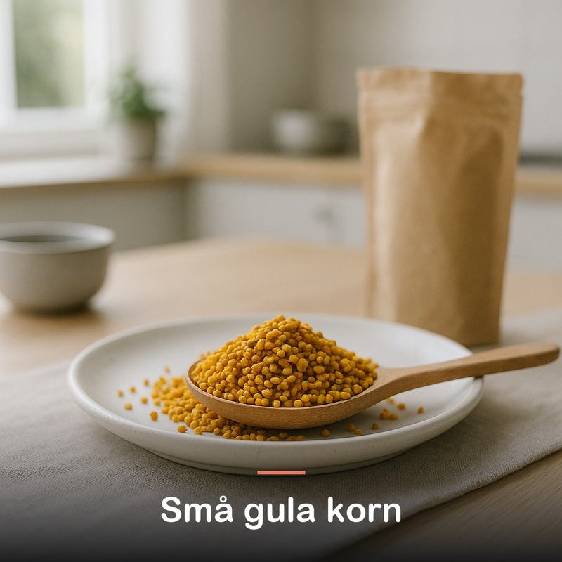 Bipollen, ekologiskt (100 g): små gula korn