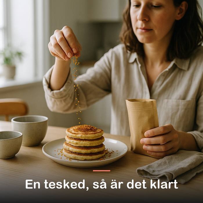 Bipollen, ekologiskt (100 g): en tesked, så är det klart