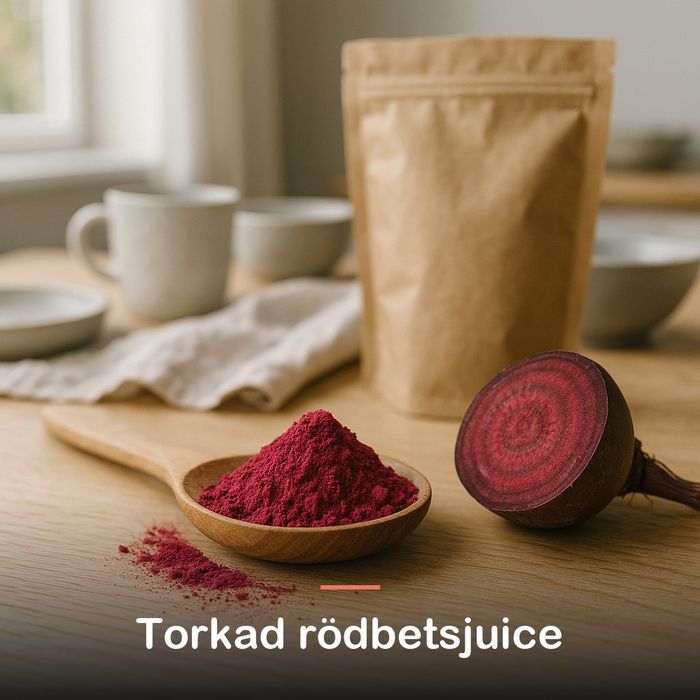 Rödbetspulver, ekologiskt (200 g): torkad rödbetsjuice