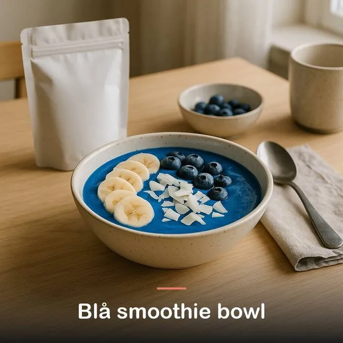 Bl&aring; spirulina pulver (30 g): bl&aring; smoothie bowl