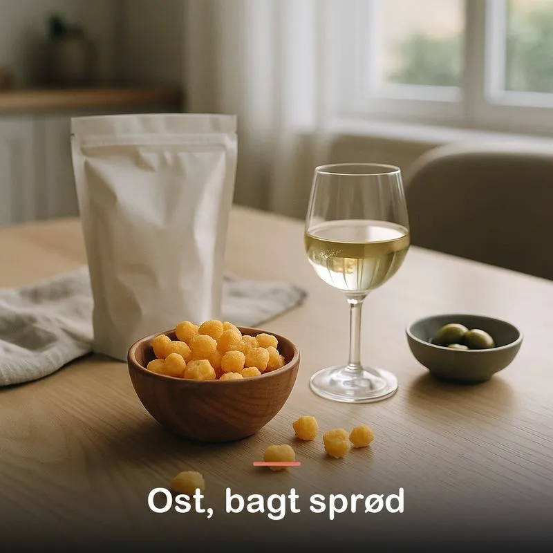 Spr&oslash;d ostesnack, original (30 g): ost, bagt spr&oslash;d