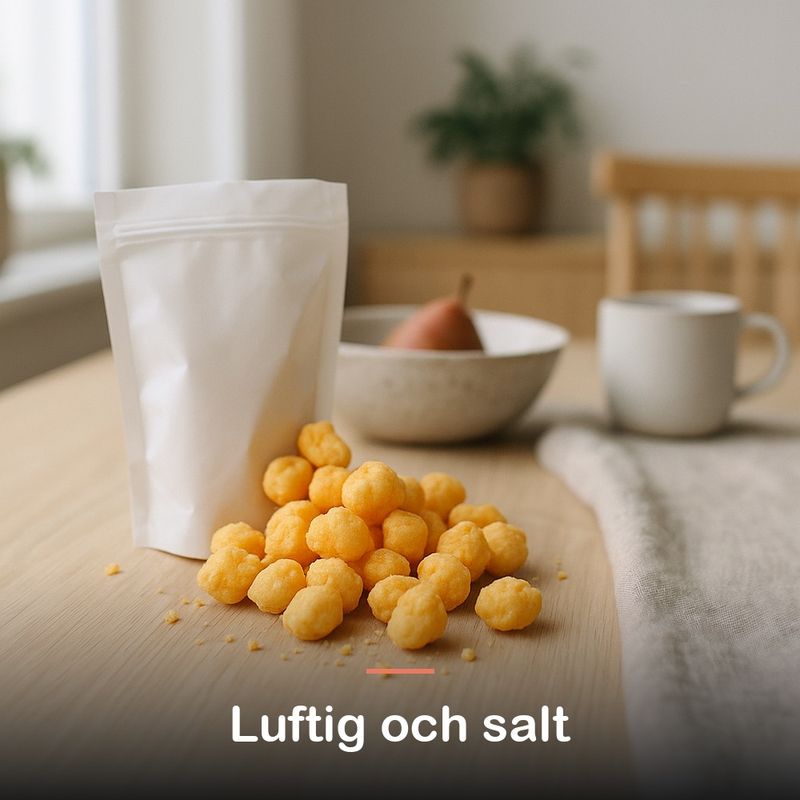 Krispigt ostsnacks, original (30 g): luftig och salt
