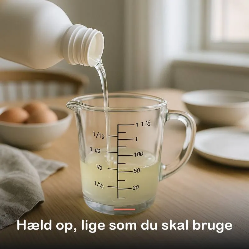 Flydende &aelig;ggehvider (1000 g): h&aelig;ld op, lige som du skal bruge
