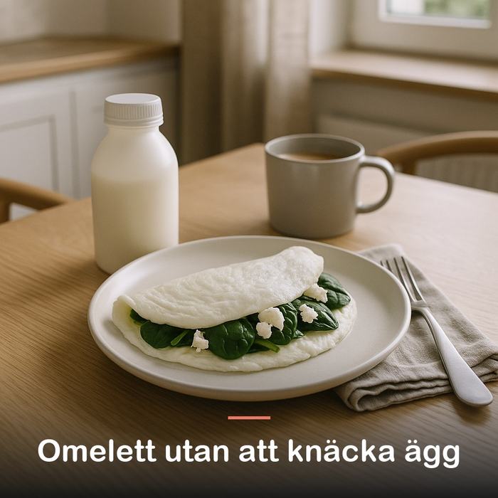 Flytande äggvita (1000 g): omelett utan att knäcka ägg