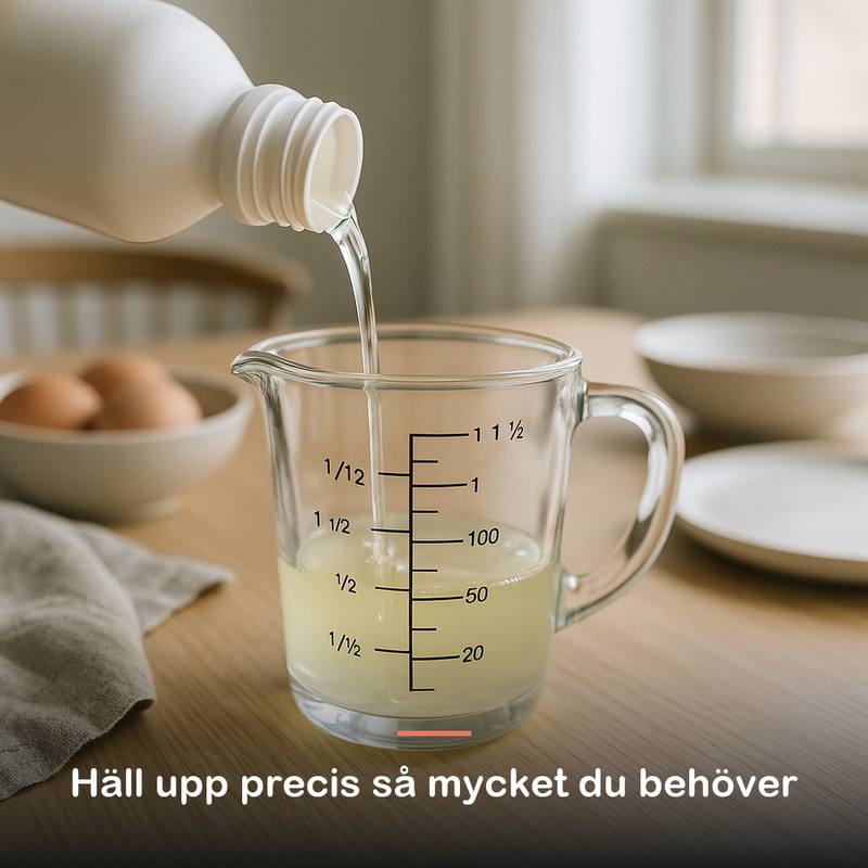 Flytande äggvita (1000 g): häll upp precis så mycket du behöver
